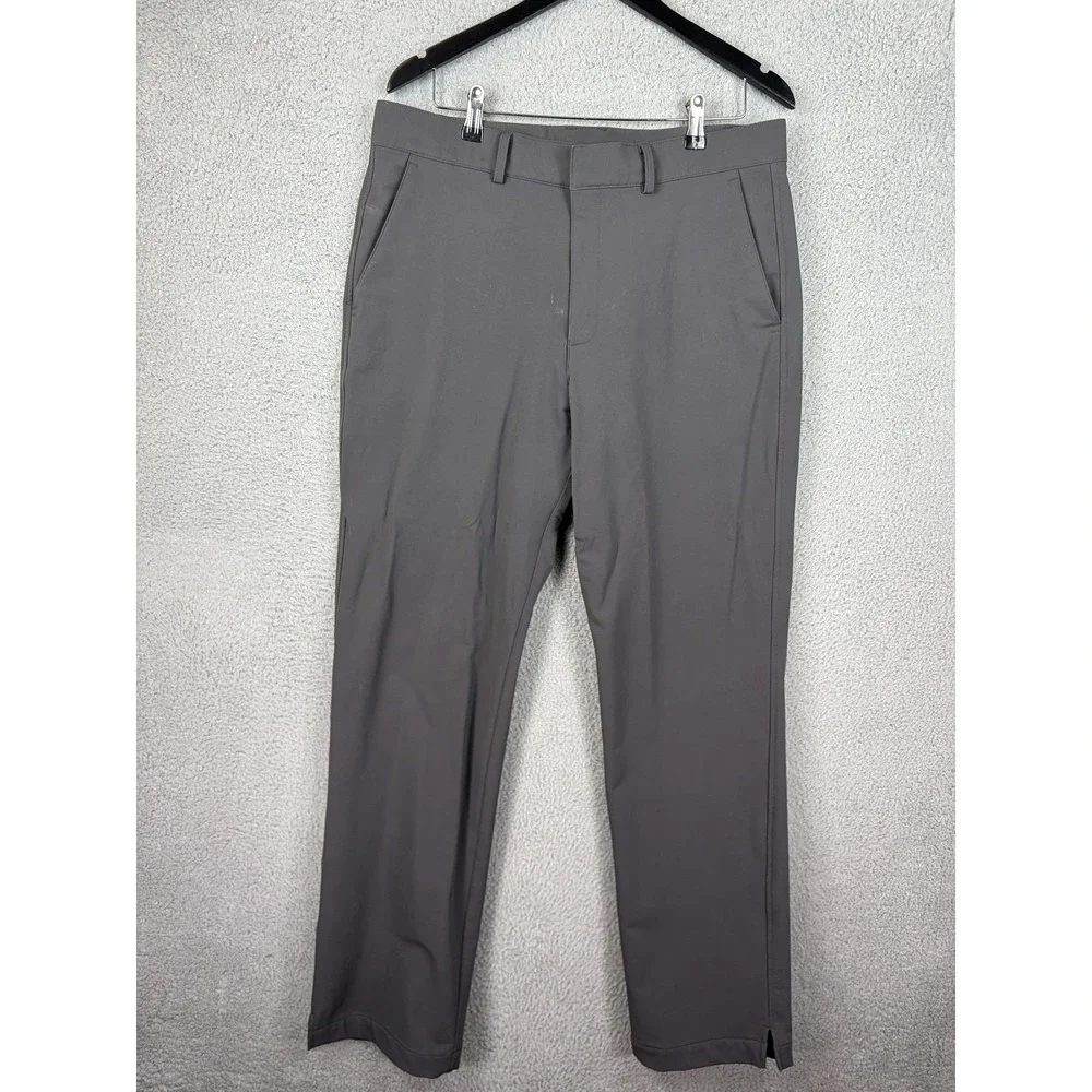 Under Armour Golf Pants Mens 36x31 Gray Storm Nylon Stretch Water Resistant Mens